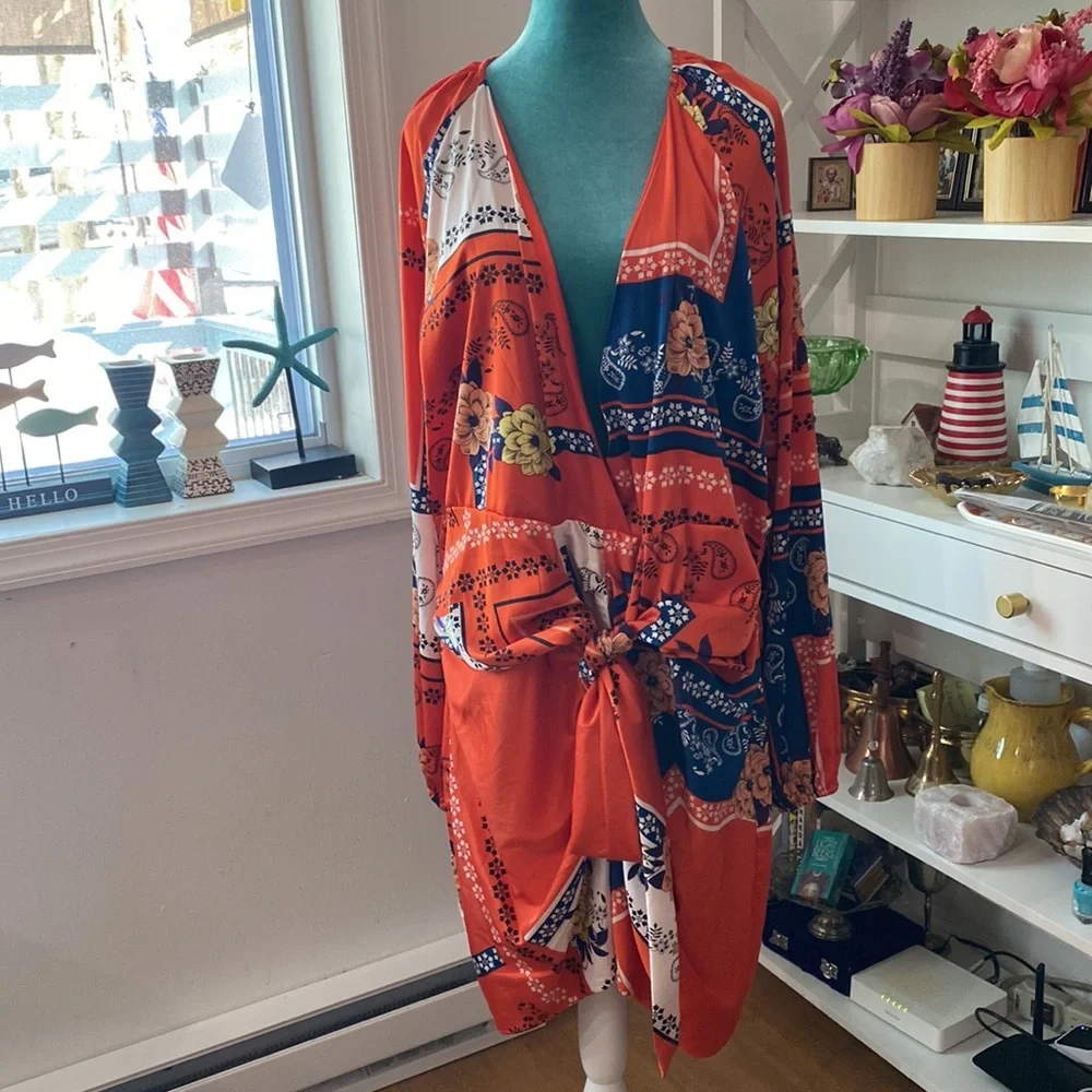 Fashion Nova All The Class Satin Mini Dress size 3X 🍊 - Picture 4 of 10